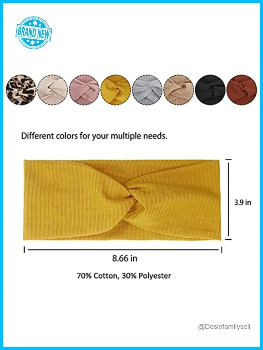 Non Slip Yoga Headbands for Women, Stretch Elastic Hair Wraps